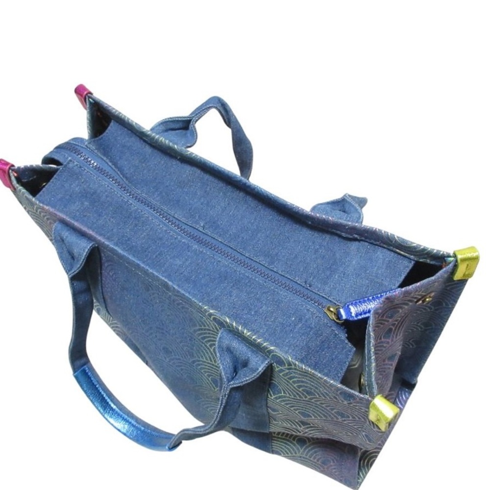 Kurt Geiger Denim Iridescent Tote - Picture 9 of 11